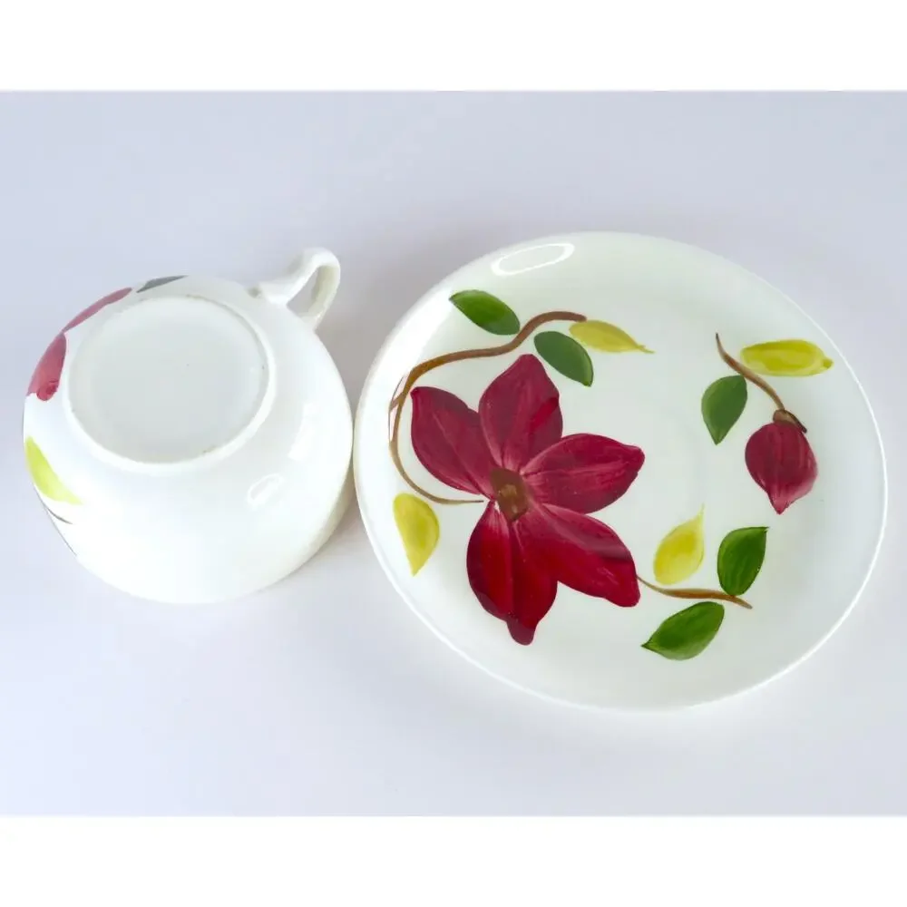 Vintage Stetson Rio Meadow Rose 20 Pc Dinnerware Set Service for 4 MCM USA